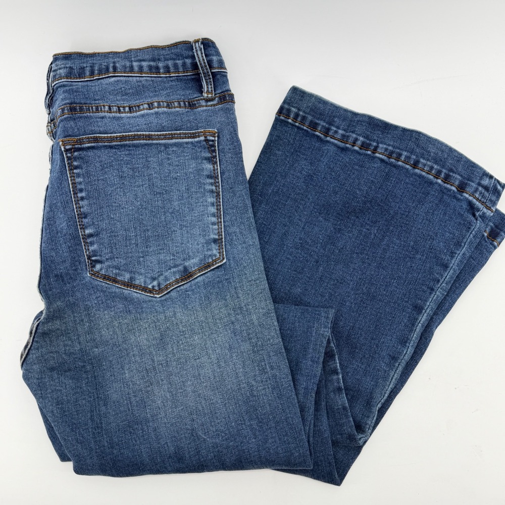 Stetson High Rise Flare Jeans Womens 12 Reg Blue Denim 11-054-0921-2400BU